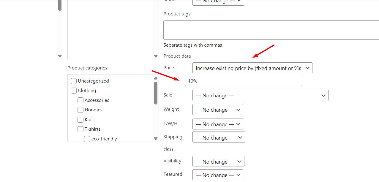 How to increase price by percentage in WooCommerce
