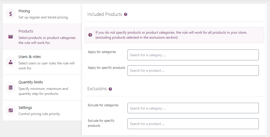 product filters
