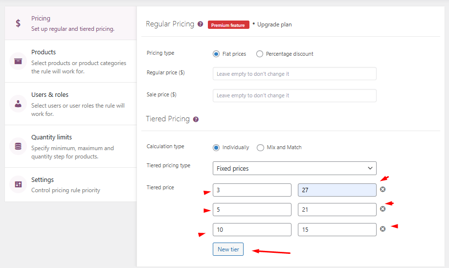 How to Show Discounts in a Tiered Pricing Table in WooCommerce