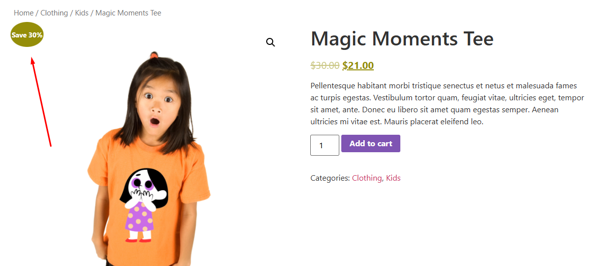how to change sale badge text in WooCommerce