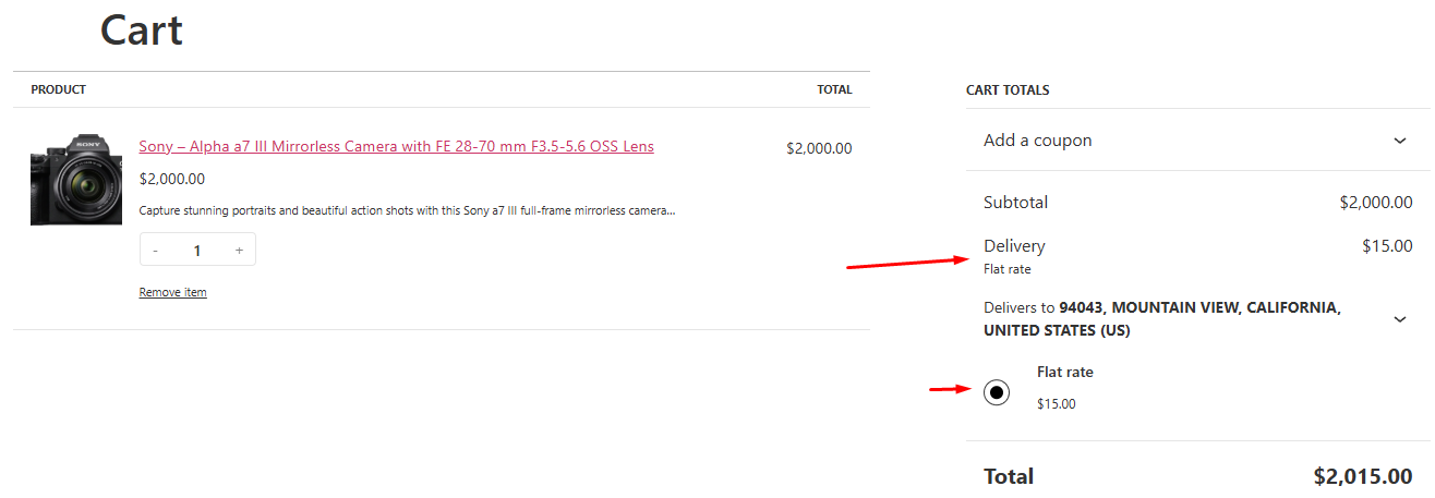 how to set flat rate shipping in WooCommerce