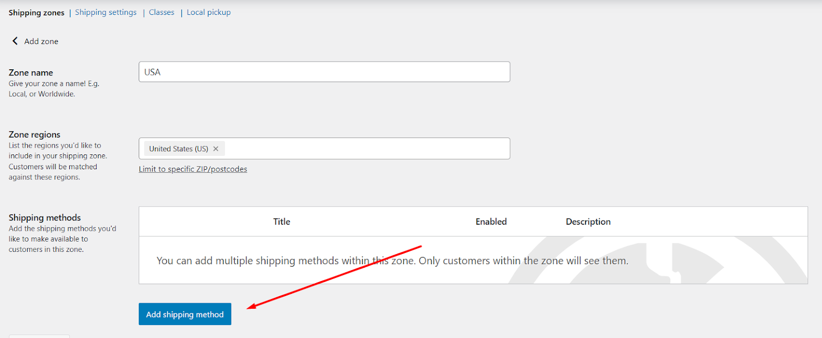 add shipping