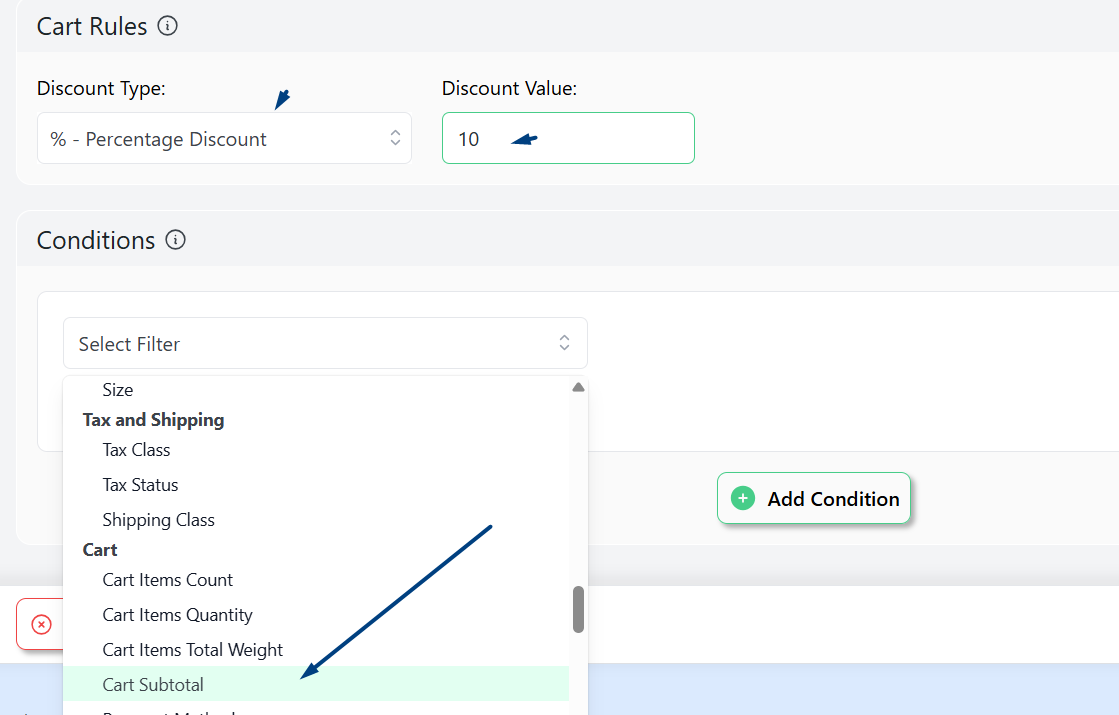 set value