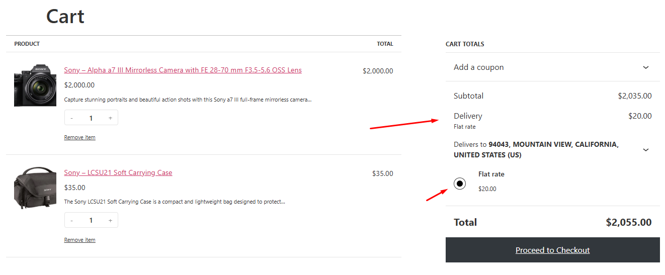 how to set flat rate shipping in WooCommerce