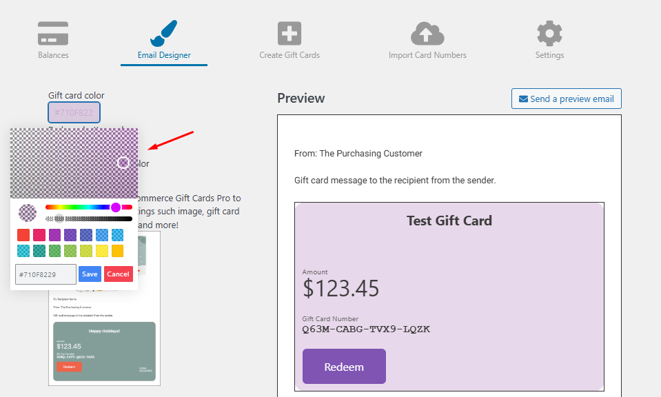 customize email