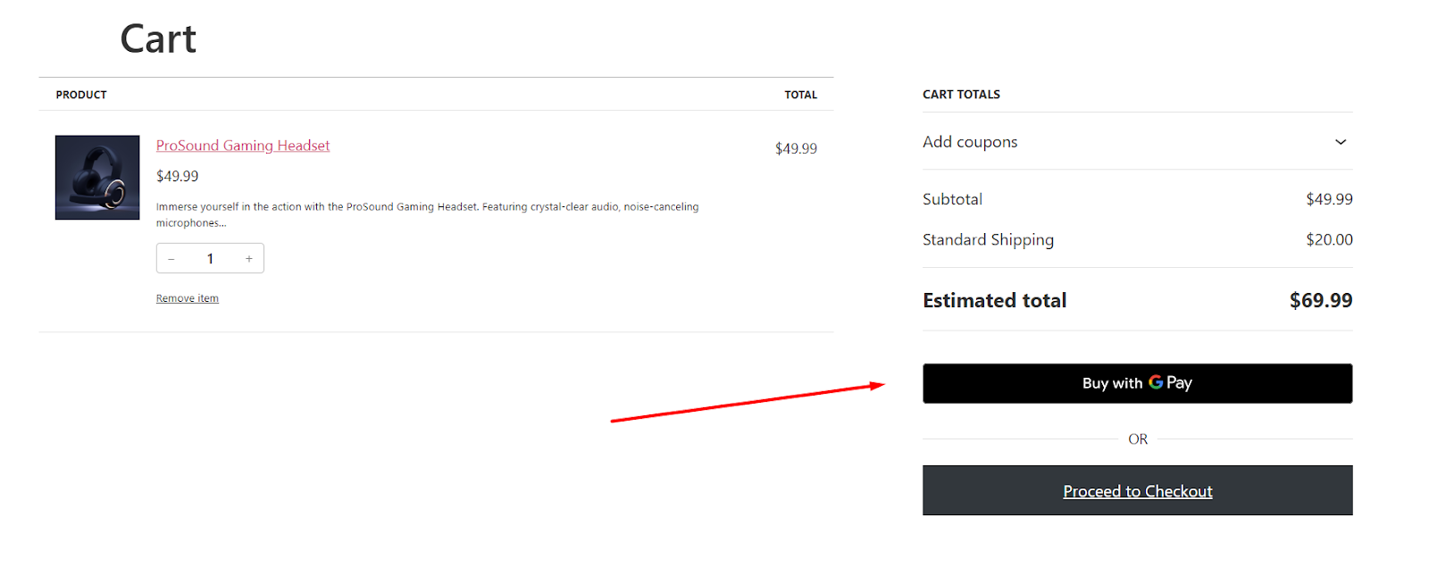 GPay button