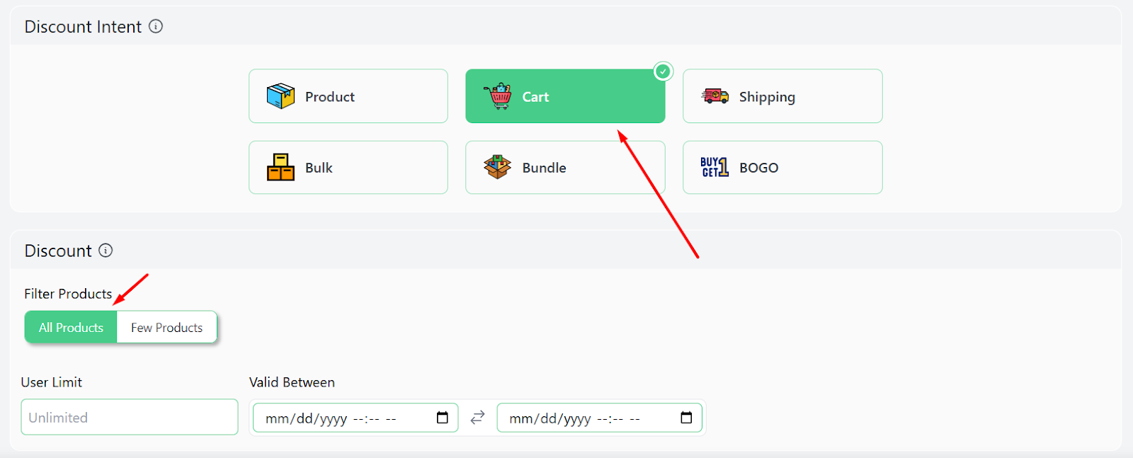cart intent