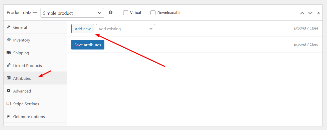 How to add custom attributes in WooCommerce product
