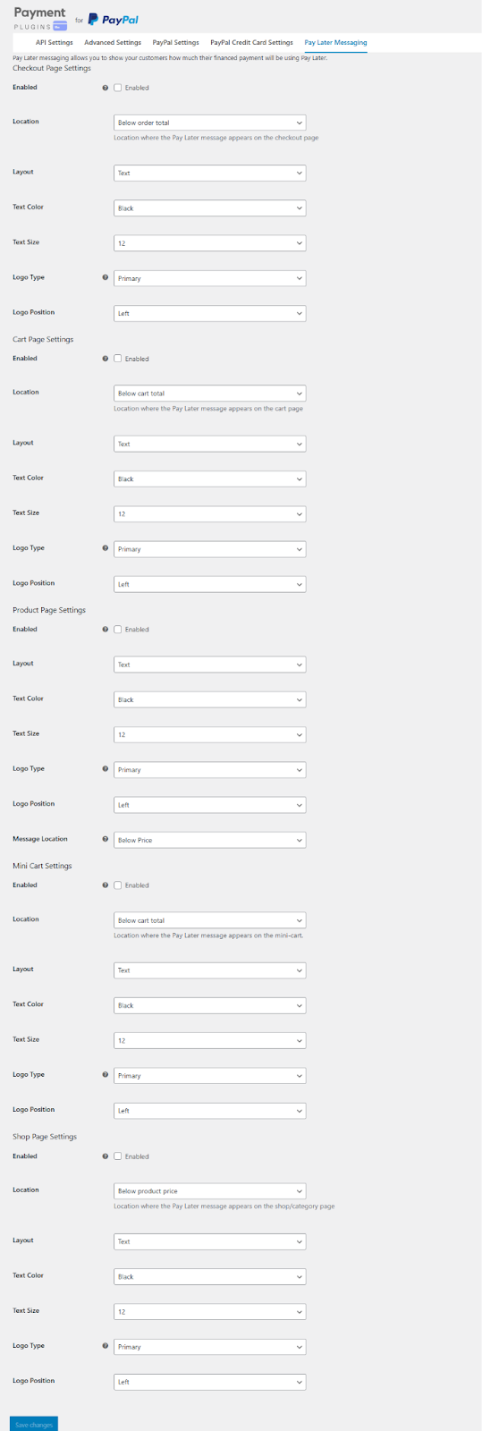 pay later messaging