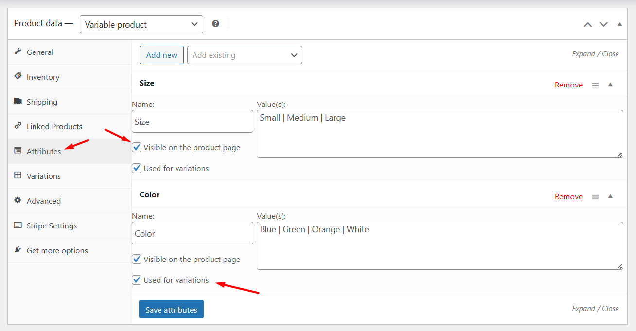 How to Add Product Attributes in WooCommerce