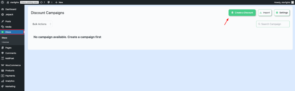 Step 2: Create a Discount with a Rule