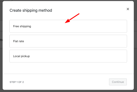 create shipping method