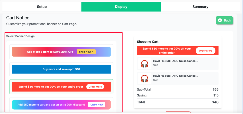 4 pre-built banner design templates