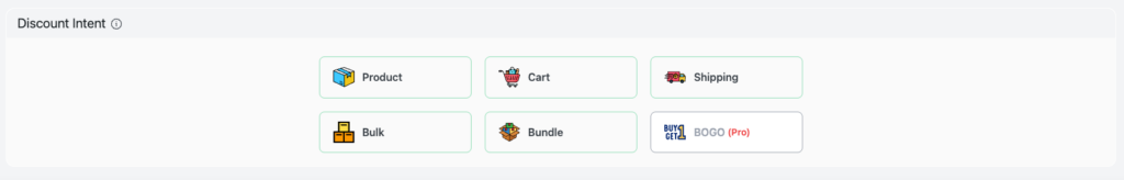 Choose the Discount Type