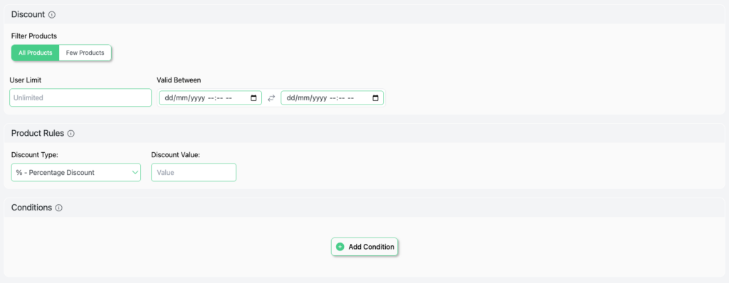 Define the Applicable Products or Categories