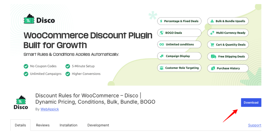 Install disco plugin via Direct Upload