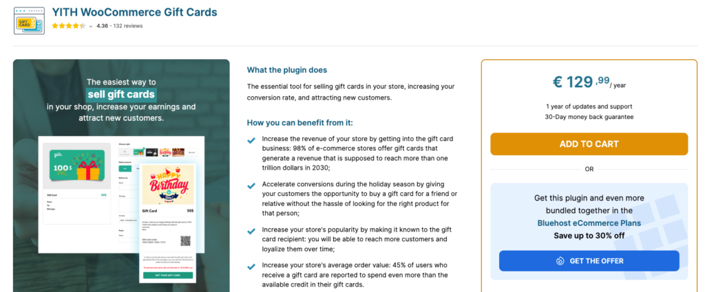 YITH WooCommerce Gift Cards – Best for Selling Gift Cards as Products