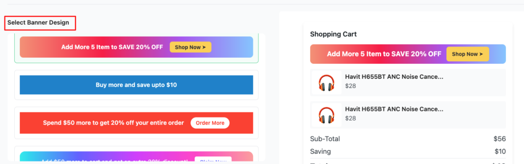 Disco Display tab showing Cart Notice toggled to Enabled, with the Edit Now button highlighted as the next step