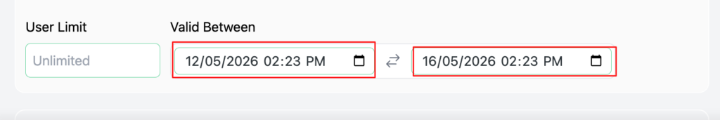 Setting validity dates for WooCommerce bulk discount table campaign